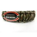 Survival Paracord Bracelet w/ Plastic Buckle & Custom Metal Accent (Embossed)